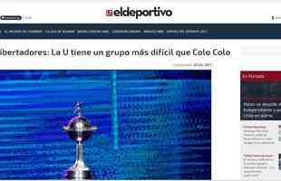 Portal El Deportivo analisa sorte diferente entre Colo Colo e La U na Libertadores