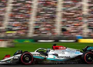 Britânico da Mercedes teve melhor desempenho nesta sexta-feira no Autódromo Hermanos Rodríguez. Charles Leclerc, da Ferrari, abandonou 