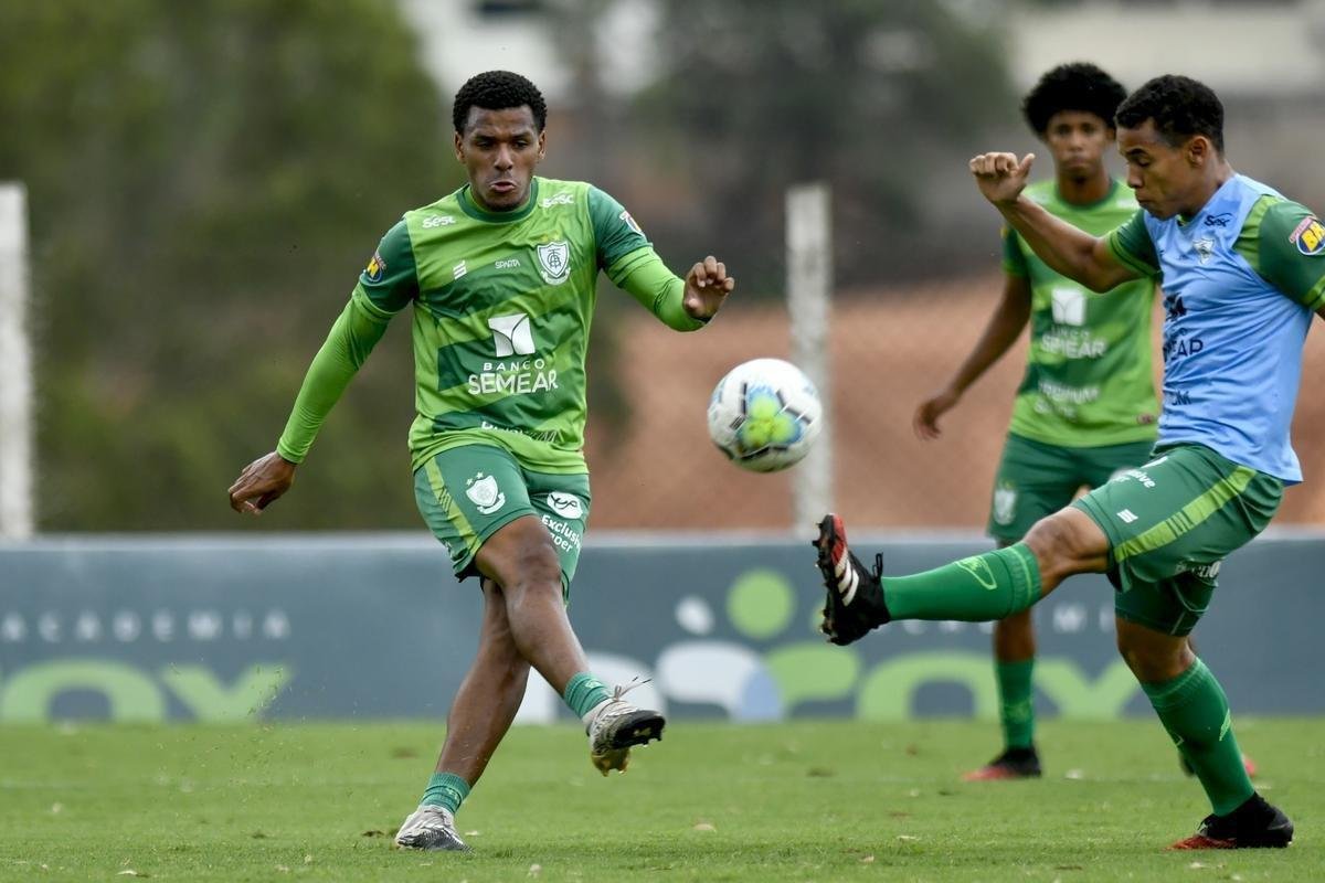 Titulares do Amrica foram poupados do treino com bola no campo, nesta segunda-feira, no CT Lanna Drumond. De qualquer forma, todo o elenco participou de uma palestra com o tcnico Lisca. A novidade do dia foi a volta do zagueiro Eduardo Bauermann s atividades normais. O volante Z Ricardo segue como dvida para enfrentar o Internacional na quarta-feira, em 'deciso' pela Copa do Brasil