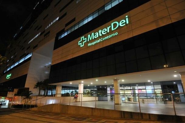 Neymar passará por cirurgia e ficará internado no Hospital Mater Dei, em Belo Horizonte. Craque do PSG e da Seleção Brasileira será instalado no 13º andar e usufruirá de suíte com toda estrutura para a família. Na foto, a entrada principal do hospital