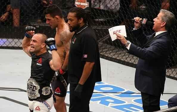 Na luta principal do UFC Fight Night 90, Rafael dos Anjos é nocauteado por Eddie Alvarez no primeiro round e perde cinturão do peso leve