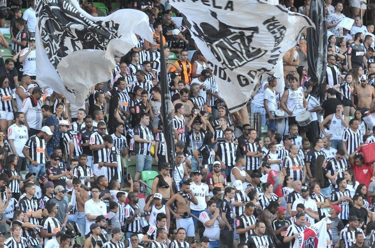 Torcida do Atltico na deciso do Campeonato Mineiro, no Independncia