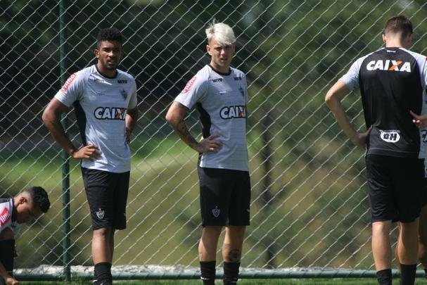 Imagens do treino do Atltico