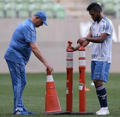 Felipo comandou treino do Palmeiras no Independncia visando ao jogo de quarta, s 21h45, no Mineiro, contra o Cruzeiro, pela semifinal da Copa do Brasil. Time precisa vencer para ir  deciso