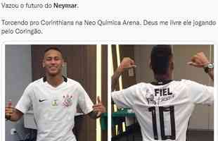 Torcedores de diferentes clubes do Brasil pediram a contratao de Neymar aps o atacante ser comunicado que o Paris Saint-Germain no deseja sua continuidade para a prxima temporada