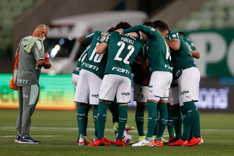 Fotos do jogo de ida da semifinal da Copa Libertadores de 2021, entre Palmeiras e Atltico, no Allianz Parque, em So Paulo