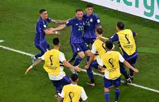 Julin lvarez marcou o segundo gol da Argentina sobre a Polnia no Estdio 974, em duelo pelo Grupo C da Copa do Mundo