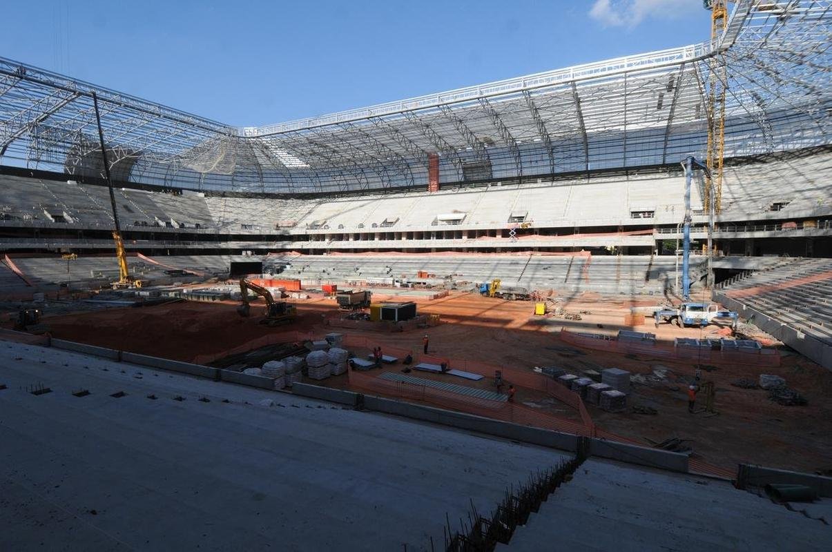 Futuro estdio do Galo, Arena MRV est com 60% das obras concludas