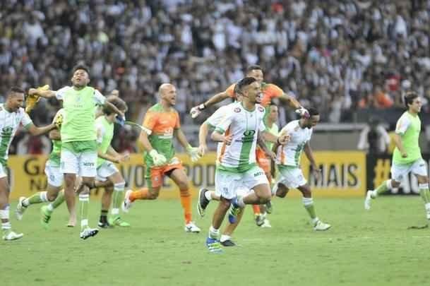 Imagens da comemorao do Amrica com a conquista do ttulo