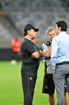 Imagens do treino do Atltico no Mineiro