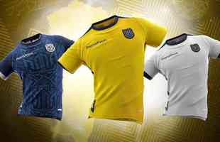 A Marathon produziu trs modelos de camisas para o Equador usar na Copa do Catar