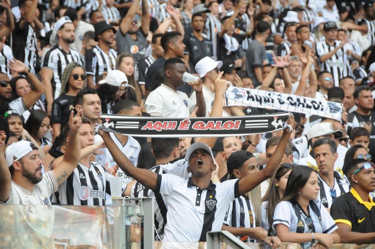 Fotos da torcida do Atltico na partida contra o Flamengo, no Mineiro, em Belo Horizonte, pela 13 rodada do Campeonato Brasileiro