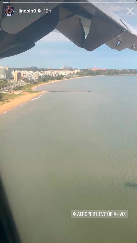 Lincoln, que n�o deve permanecer no Cruzeiro em 2023, viajou de Belo Horizonte para o Esp�rito Santo, sua terra natal.