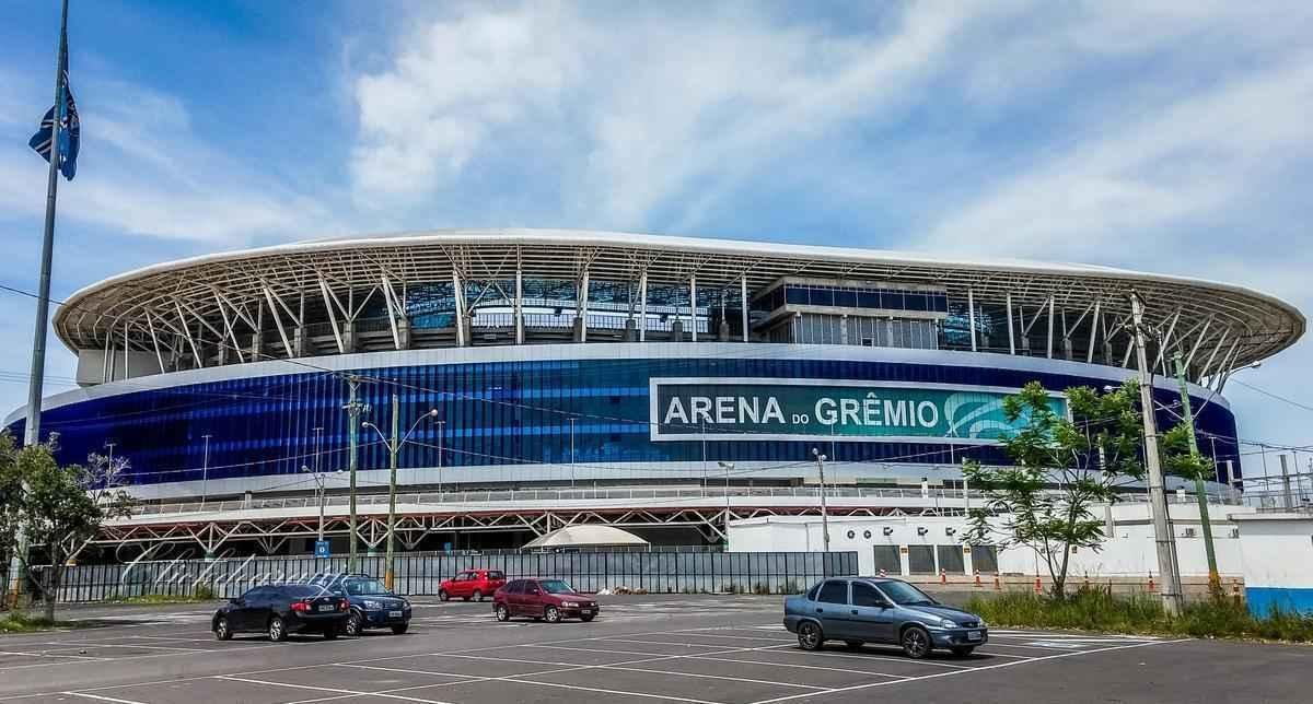 Arena do Grmio (Grmio): R$ R$ 475 milhes (construda entre 2010 e 2012). Capacidade: 55.662 torcedores. Custo mdio do assento: R$ 8.533.