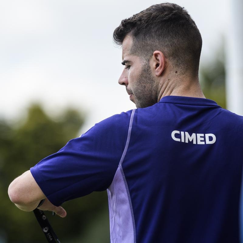 Fotos do primeiro treino do tcnico portugus Pepa no Cruzeiro