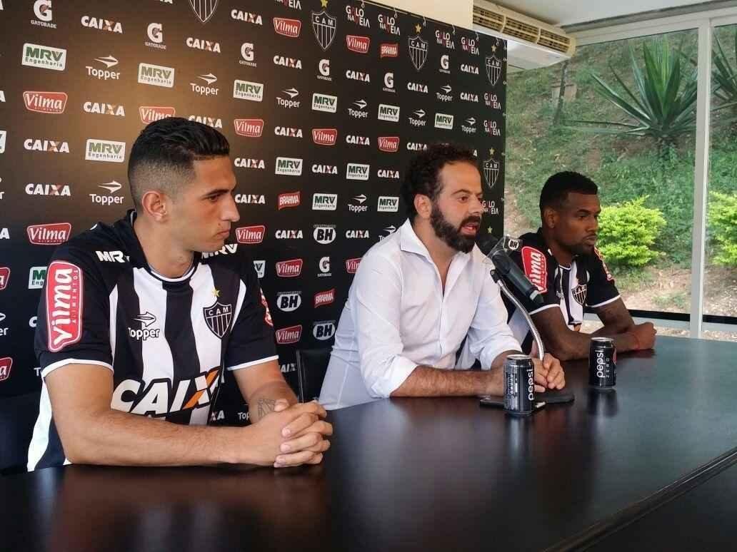 Danilo Barcelos e Felipe Santana foram apresentados nesta tera-feira na Cidade do Galo