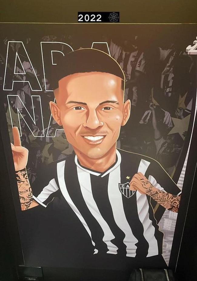 Vestiário da Cidade do Galo, em Vespasiano, ganhou caricaturas dos jogadores que fazem parte do elenco do Atlético para a temporada 2022. Atletas se reapresentam oficialmente para início dos trabalhos nesta segunda-feira (17).
