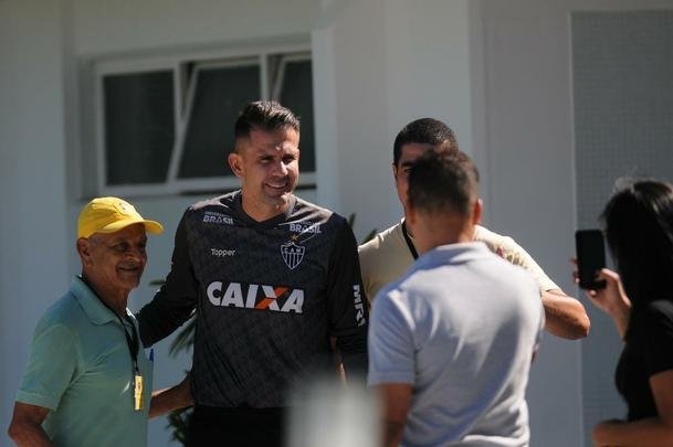 Imagens do treino na Cidade do Galo