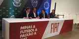 Oficializao do patrocnio da Fiat com os clubes mineiros