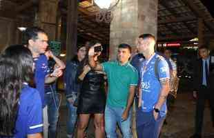 Jogadores do Cruzeiro se reuniram em churrascaria de Belo Horizonte para comemorar o ttulo do Campeonato Mineiro