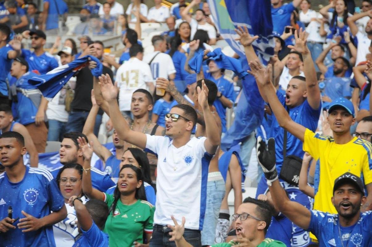 Fotos da torcida do Cruzeiro, no Mineiro, na partida contra a Ponte Preta pela 13 rodada da Srie B do Campeonato Brasileiro. Mineiro recebeu grande pblico mais uma vez