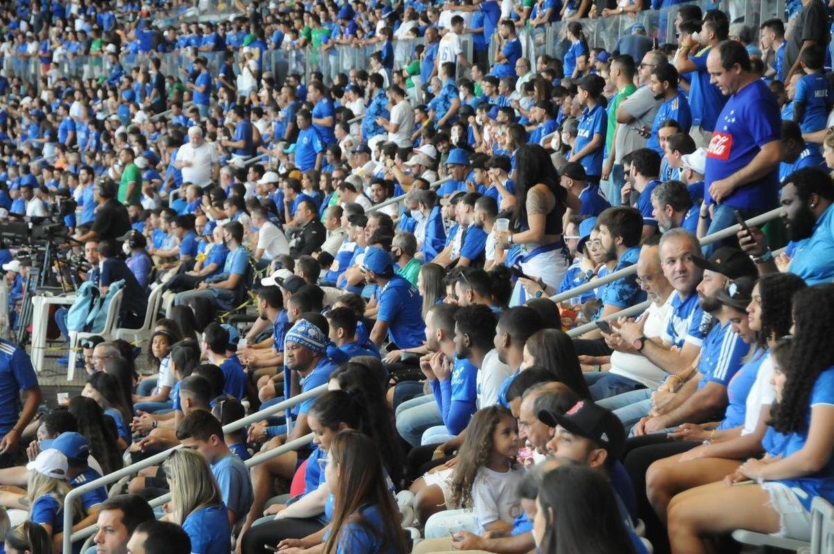 Fotos da torcida do Cruzeiro, no Mineiro, na partida contra a Ponte Preta pela 13 rodada da Srie B do Campeonato Brasileiro. Mineiro recebeu grande pblico mais uma vez