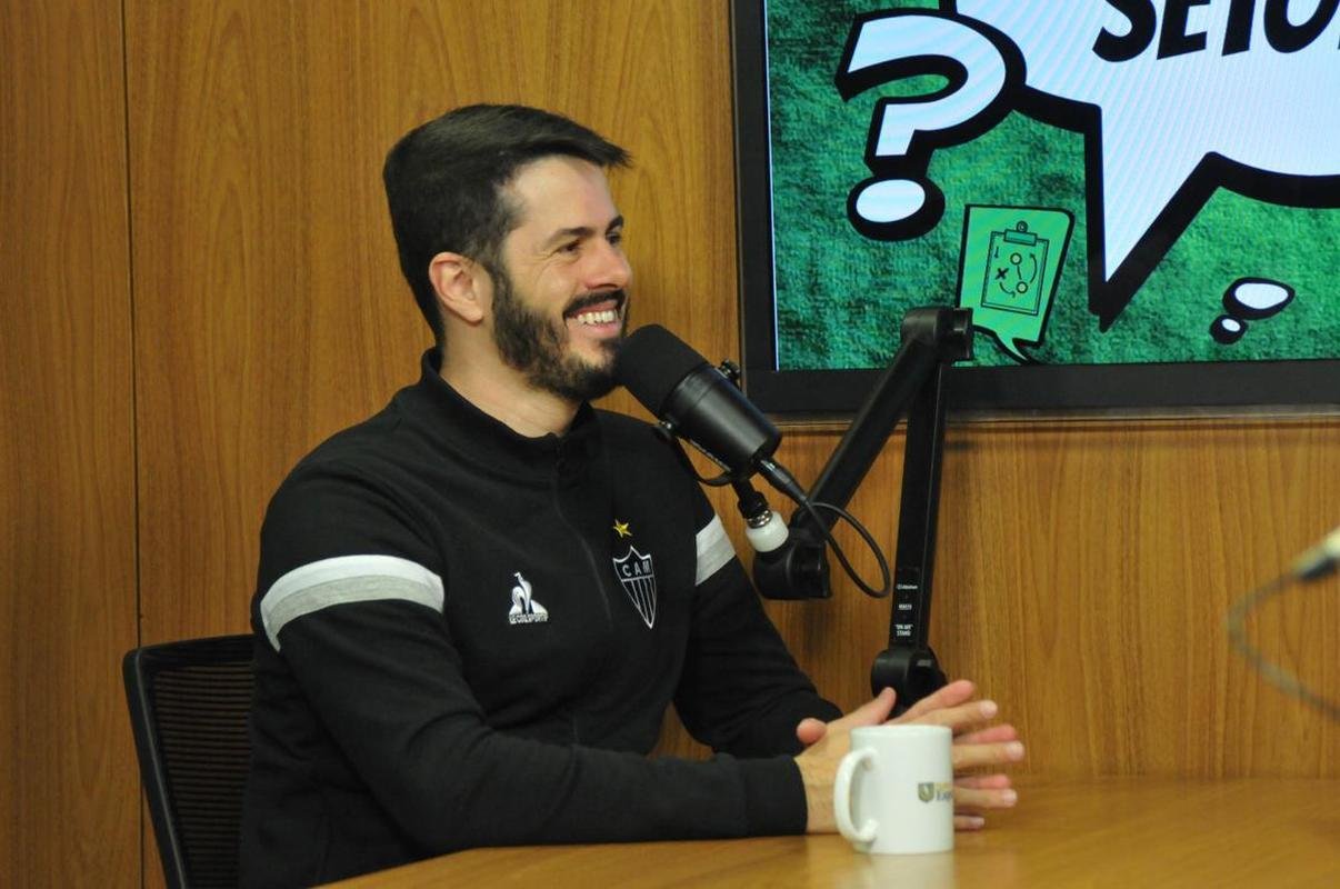 Fael Lima durante o podcast Clube dos Setoristas, do Superesportes