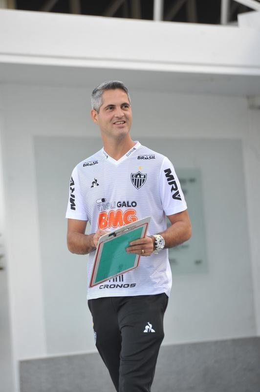 Fotos do ltimo treino do Atltico antes do jogo contra o Unin La Calera