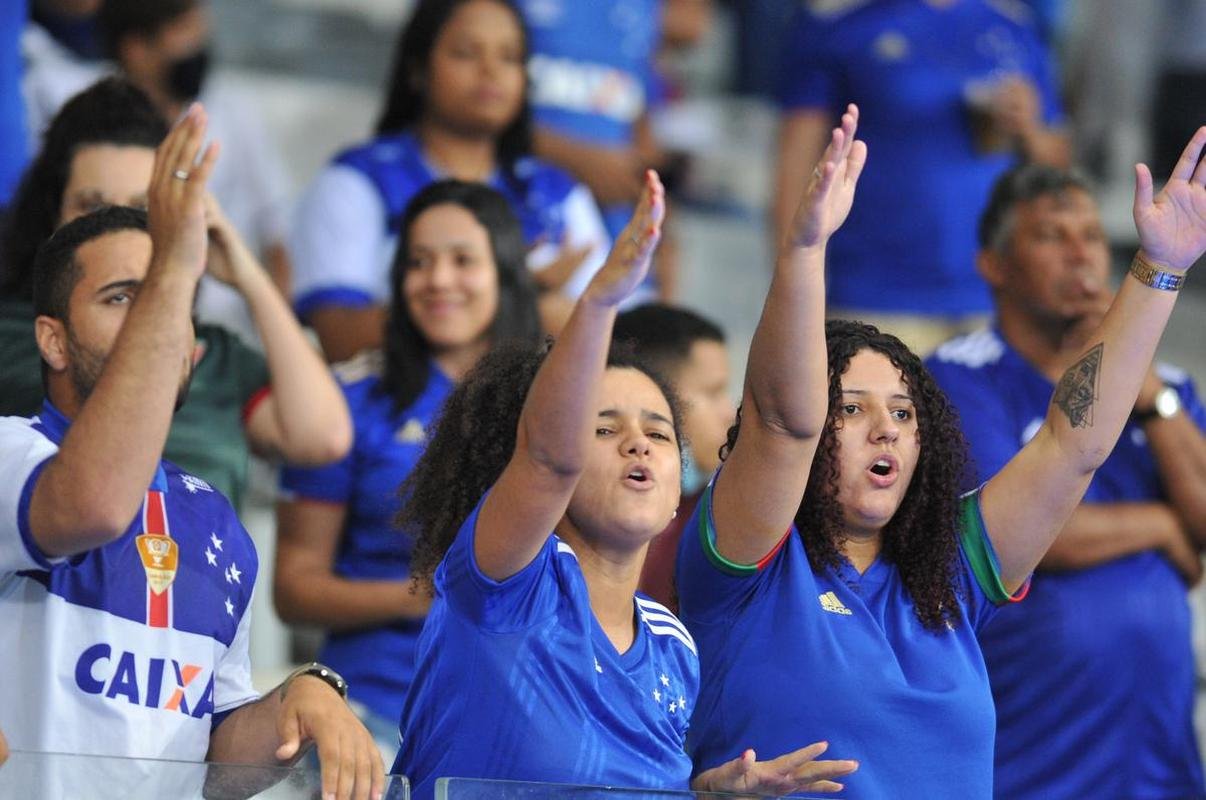 Fotos da torcida do Cruzeiro, no Mineiro, na partida diante do Democrata-GV pela quinta rodada do Campeonato Mineiro