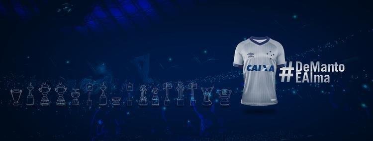 Novo uniforme do Cruzeiro traz como novidade a cor prata