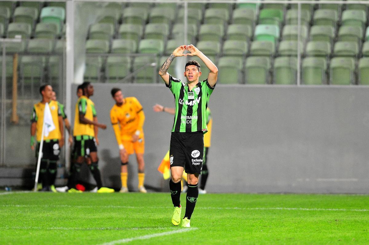 Amrica vence o Bragantino no Independncia e entra no G4 da Srie B