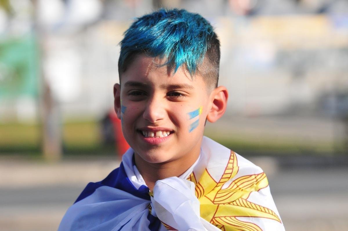 Torcedores nos arredores do Mineiro antes de Uruguai x Equador