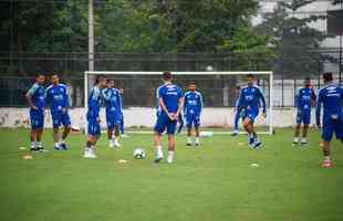 Imagens do treinamento do Cruzeiro no Rio de Janeiro