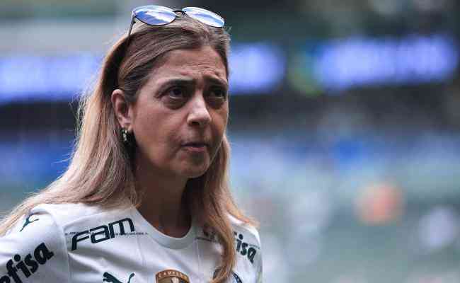 Leila Pereira foi a única representante do Palmeiras a falar antes do confronto