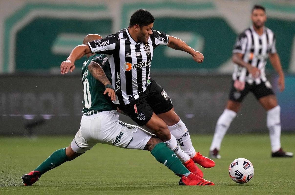 Fotos do jogo de ida da semifinal da Copa Libertadores de 2021, entre Palmeiras e Atltico, no Allianz Parque, em So Paulo
