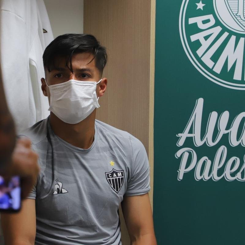 Fotos do aquecimento do Atltico no Allianz Parque antes do jogo contra o Palmeiras pela 19 rodada do Campeonato Brasileiro
