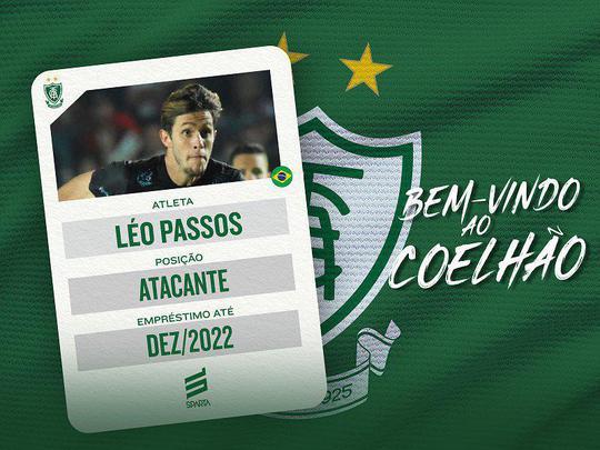 O Amrica anunciou o atacante Lo Passos, que estava no Londrina