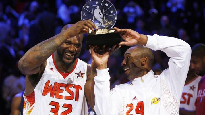 Kobe foi eleito para 17 All Star Games ao longo de sua carreira. Em 2009, ano do tetra, foi eleito MVP do jogo ao lado de Shaq