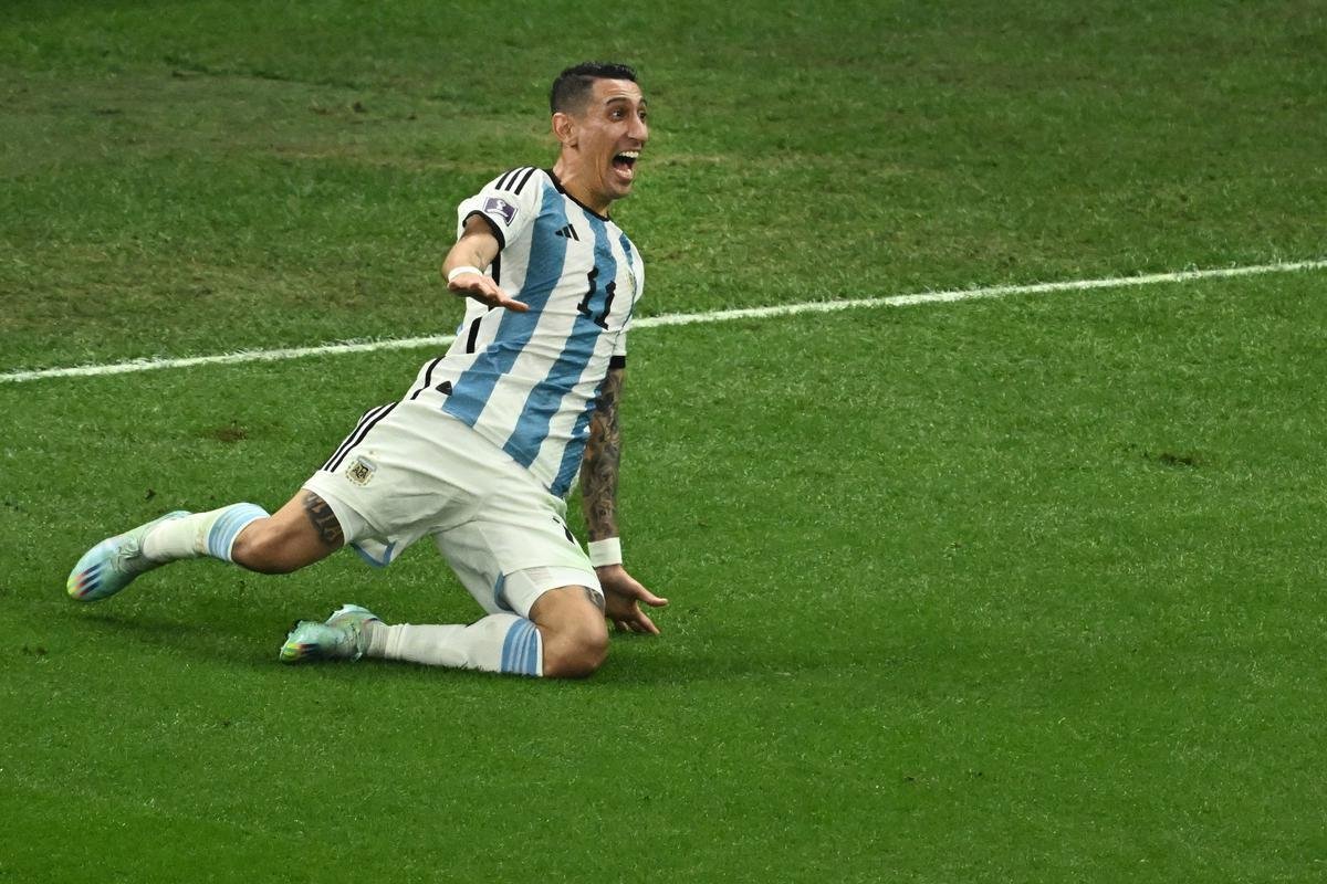 Di Mara ampliou a vantagem da Argentina para 2 a 0 na final da Copa do Mundo contra a Frana. Veja o gol por todos os ngulos