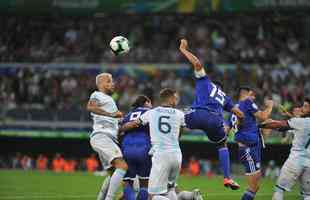 Fotos do duelo entre Argentina e Paraguai, no Mineiro, pela Copa Amrica