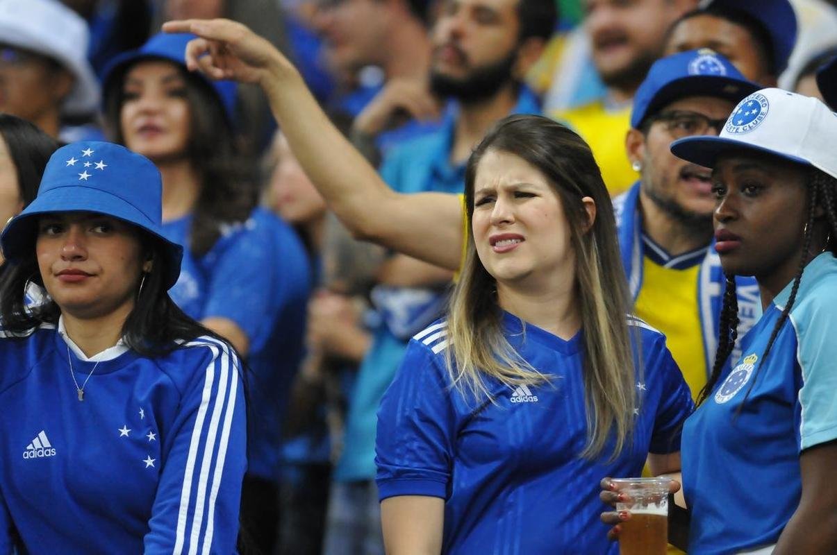 Fotos da torcida do Cruzeiro durante a partida contra o Operrio-PR, no Mineiro, pela 29 rodada da Srie B