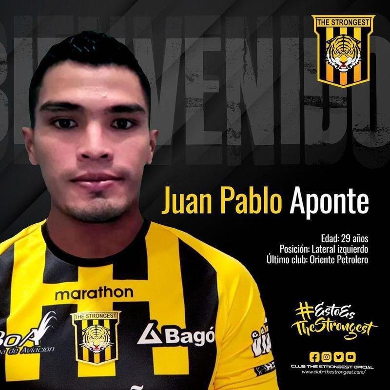 Juan Pablo Aponte, lateral-esquerdo (The Strongest-BOL)