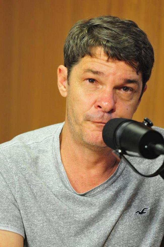 Valdir Todinho, ex-volante de Atltico, Cruzeiro e Amrica, durante entrevista ao quadro Por onde anda?, do Superesportes