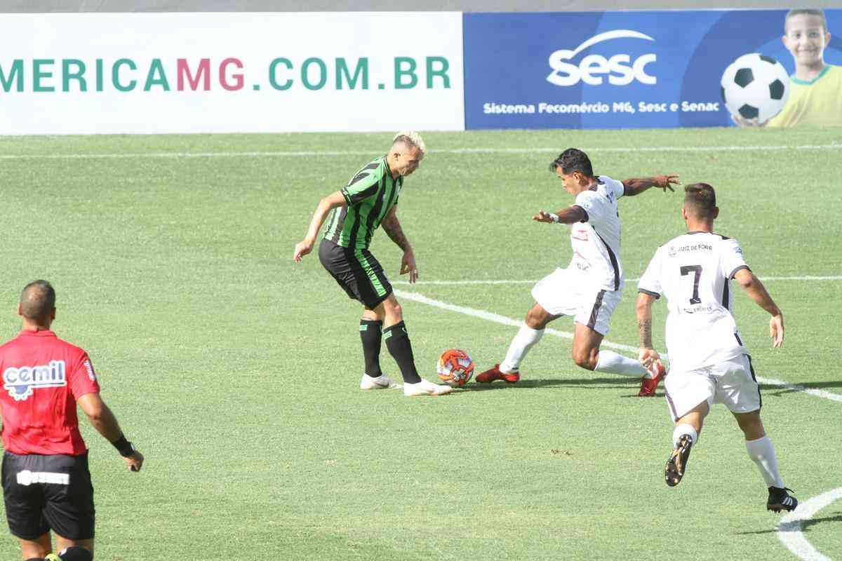 Lances do primeiro tempo de Amrica x Tupi, no Independncia, pela terceira rodada do Mineiro