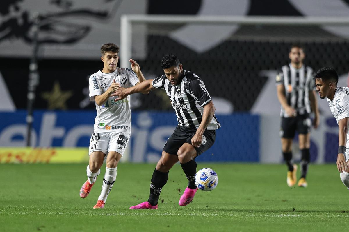 7 rodada - Atltico perdeu para o Santos por 2 a 0, na Vila Belmiro 