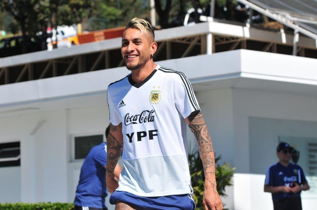 Imagens do treinamento da Argentina na Cidade do Galo