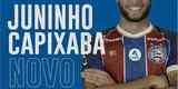 O Bahia anunciou a contratação do lateral-esquerdo Juninho Capixaba, que estava no Grêmio