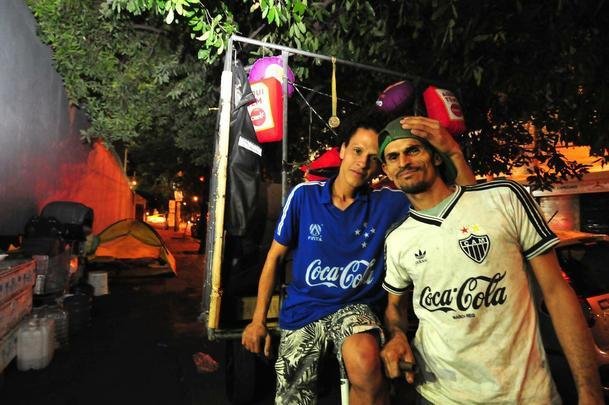 tila e Wanderlcio, que vivem em situao de rua