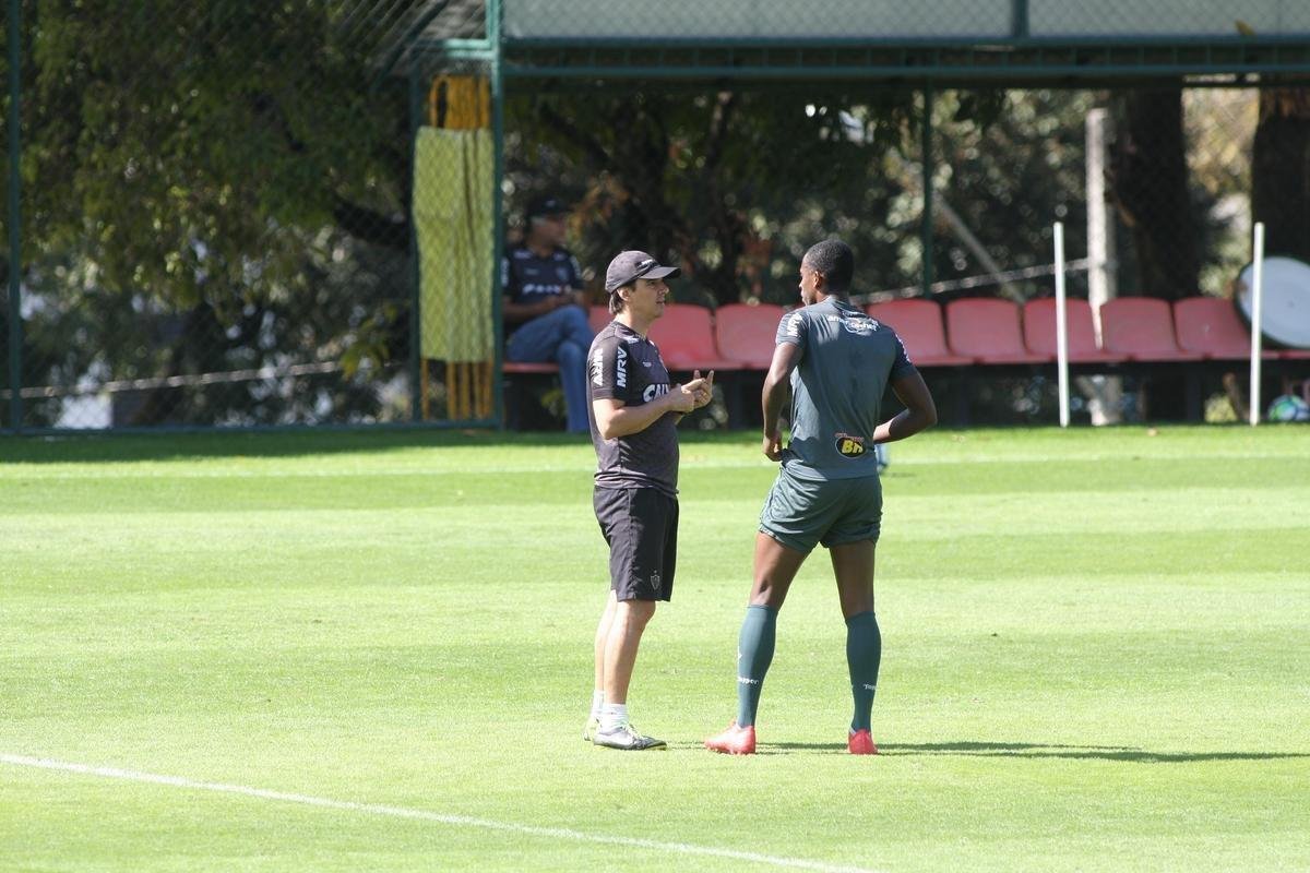 Atltico encerra preparao na Cidade do Galo para partida contra Grmio, pelo Campeonato Brasileiro