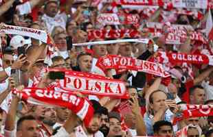 Polnia x Arbia Saudita: fotos da torcida no jogo da Copa do Mundo